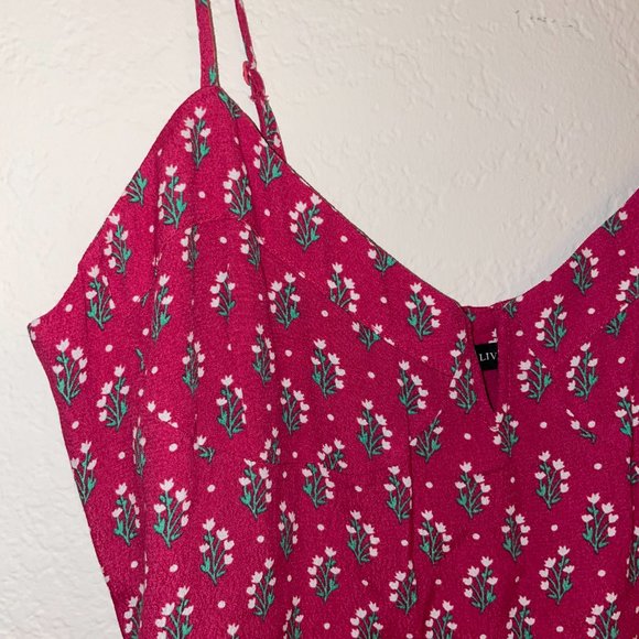 Red Olivaceous Strappy Dress Large - Picture 2 of 6